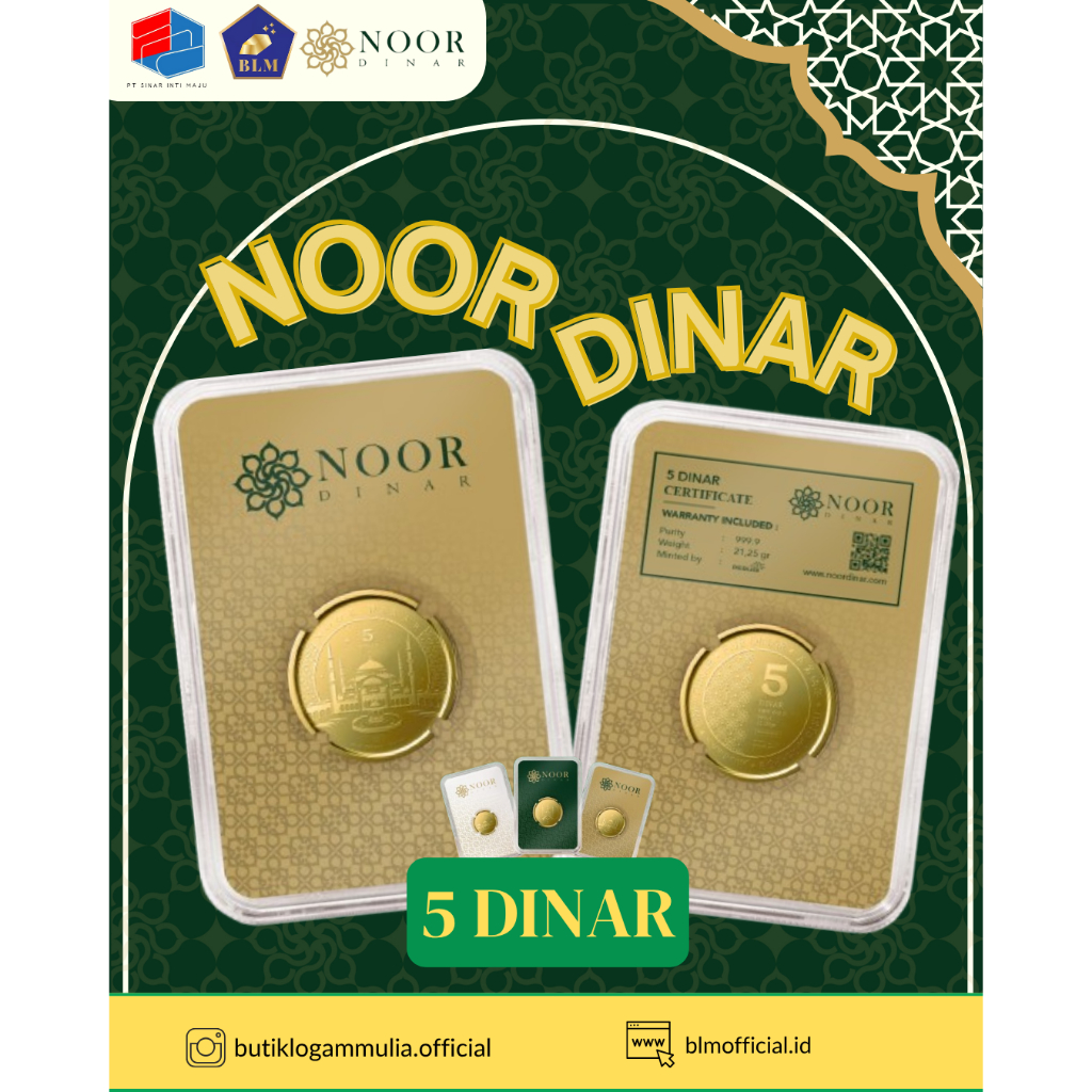Jual Noor Dinar 5 Dinar (21,25gr) Shopee Indonesia