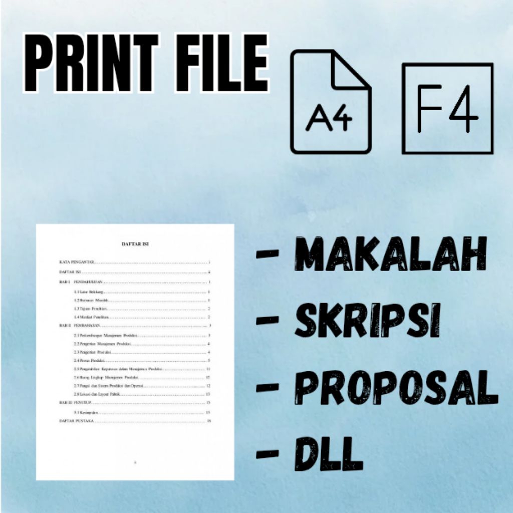 Jual Cetak Dokumen File A4 F4 MURAH | Shopee Indonesia