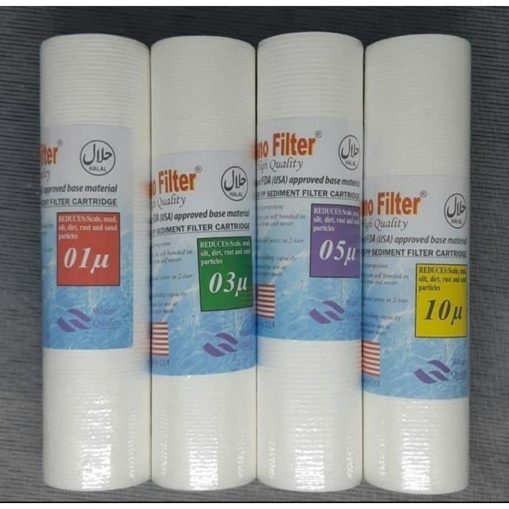 Jual Cartridge Filter Air Sedimen 10 inch NANOFILTER atau KOLON/Spoon ...