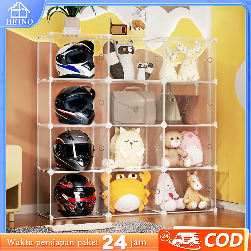 Jual HEINO Rak Tas Transparent/Rak TasTransparan Kedap Debu/Lemari ...