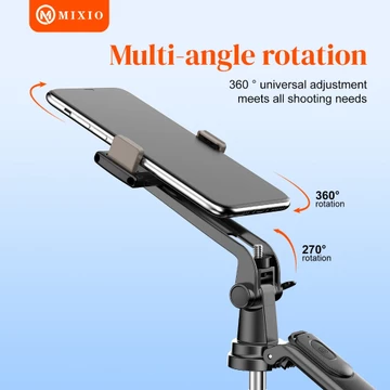 MIXIO A81 Quadpod 180CM Tripod Tongsis Bluetooth Premium Selfie Stick 1.8M