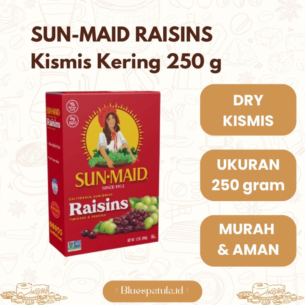 Jual SUN-MAID Raisins / Kismis Kering / Dry Raisins | Shopee Indonesia