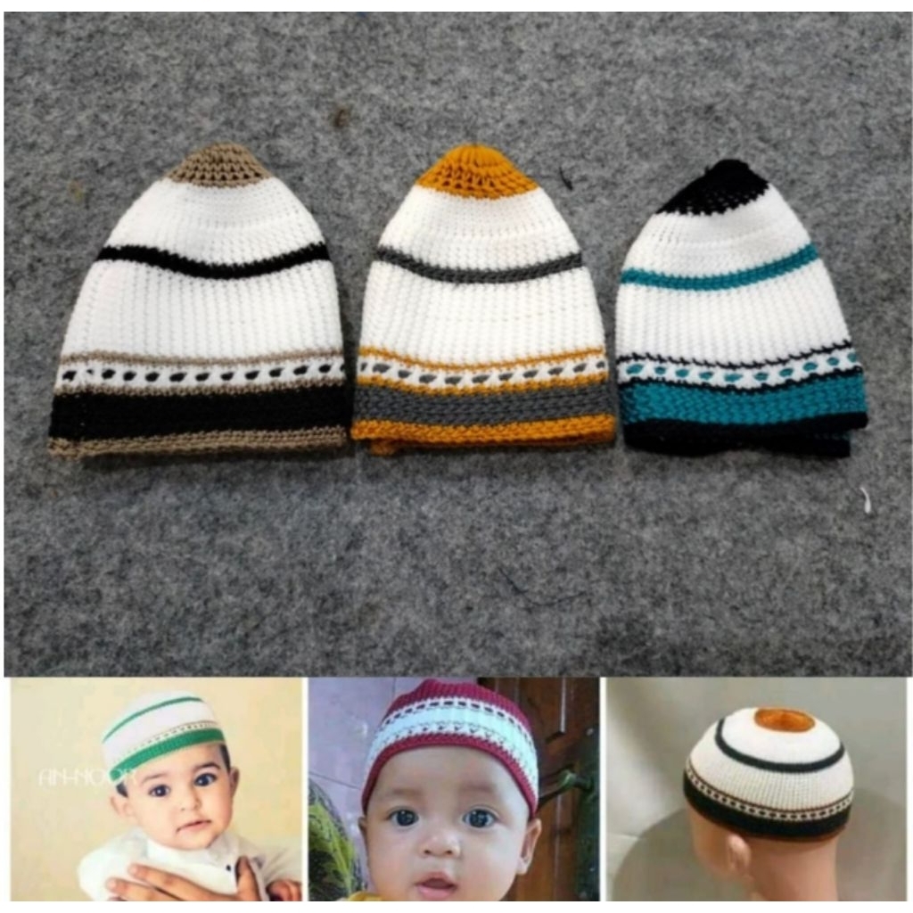 Jual A (A29) PECI HAJI MOTIF UKURAN BAYI ANAK / KOPIAH DEWASA | Shopee ...