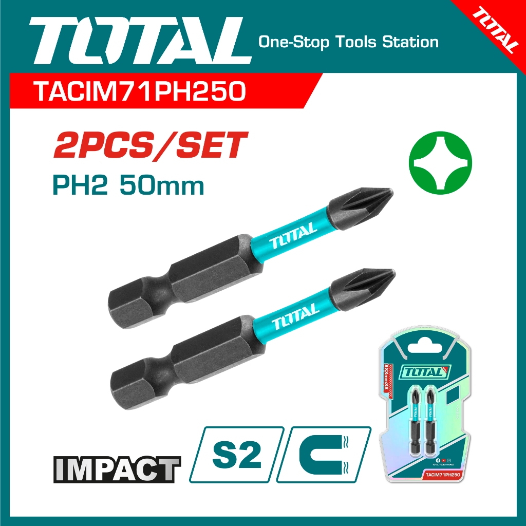 Jual 【ready stock】Total Tools Magnetic Mata Obeng Impact/Impact ...