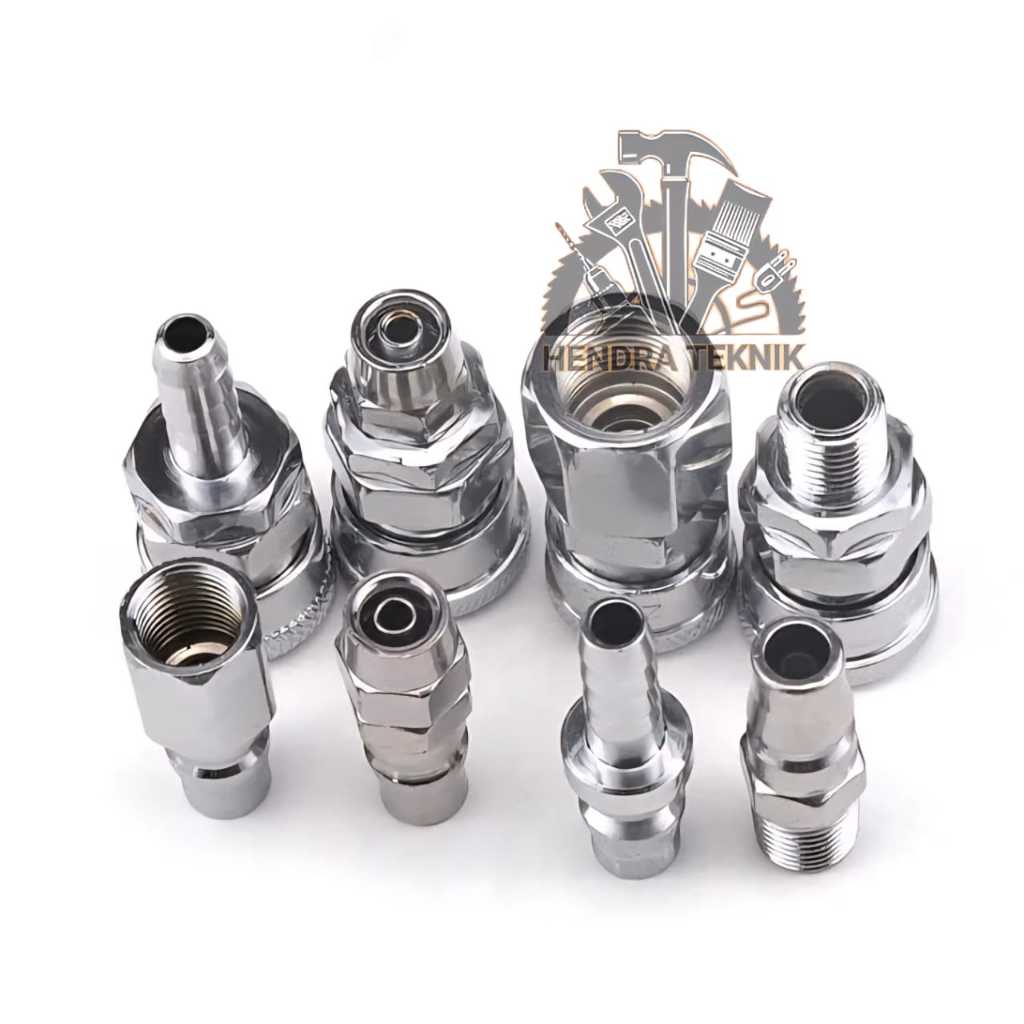Jual COUPLER FEMALE KOPLER QUICK COUPLING SAMBUNGAN ANGIN KOMPRESOR ...