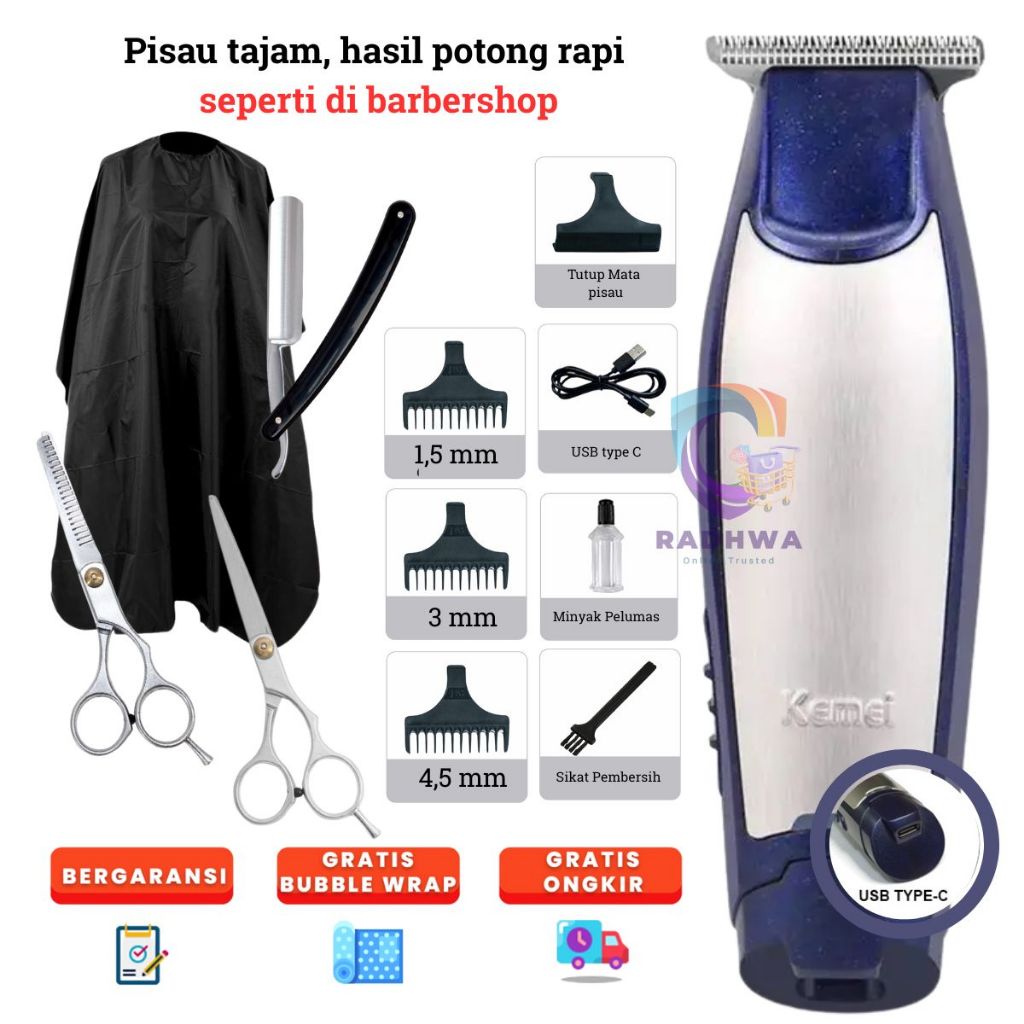 Jual Alat Mesin Cukur Rambut Hair Trimmer Styling Profesional ...