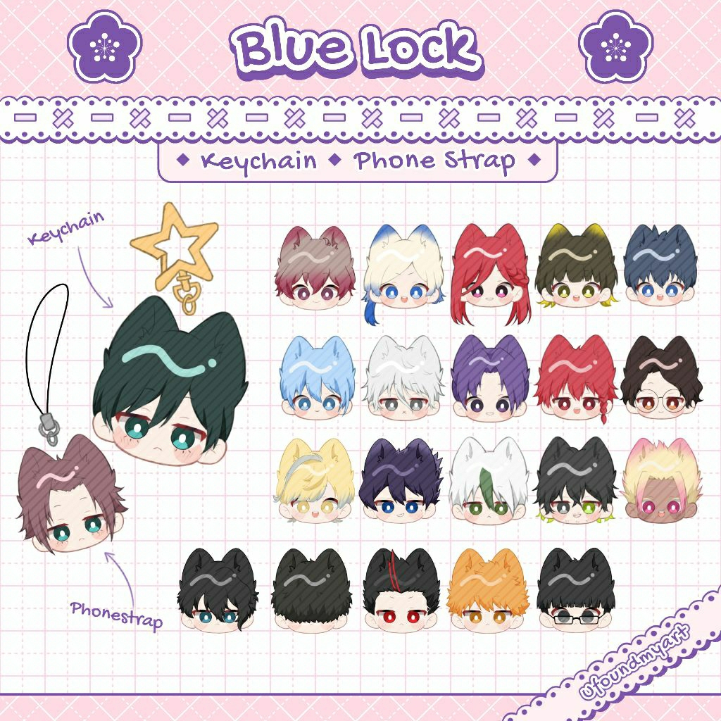Jual Keychain Phonestrap Blue Lock | Shopee Indonesia