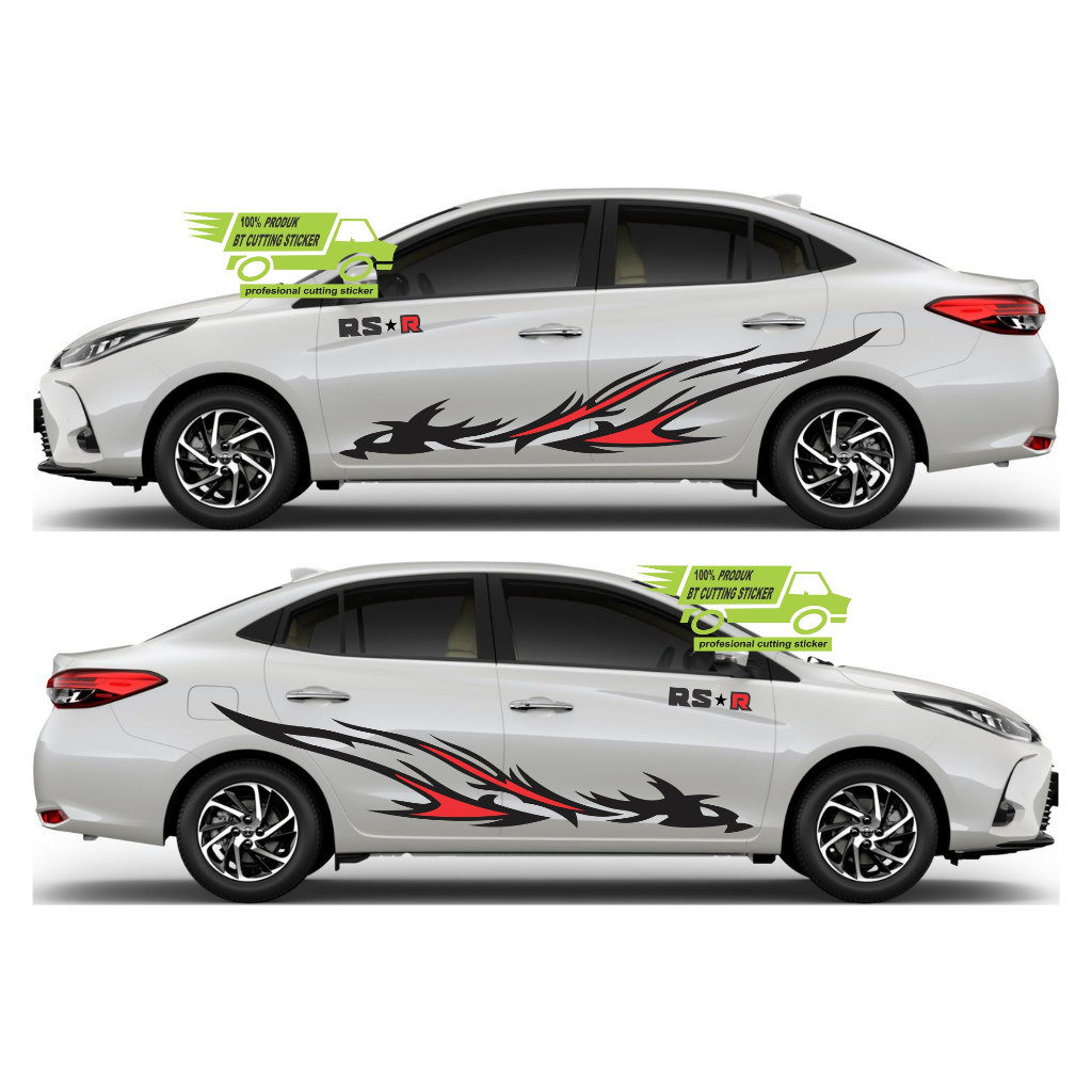 Jual RS21 sticker mobil sedan VIOS / Striping toyota vios / stiker list ...