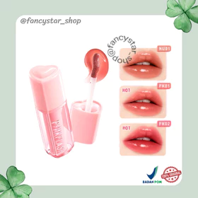 BPOM PINKFLASH Watery Transferproof Lip Cream Bubble Glowy Tint (2g) PF L21
