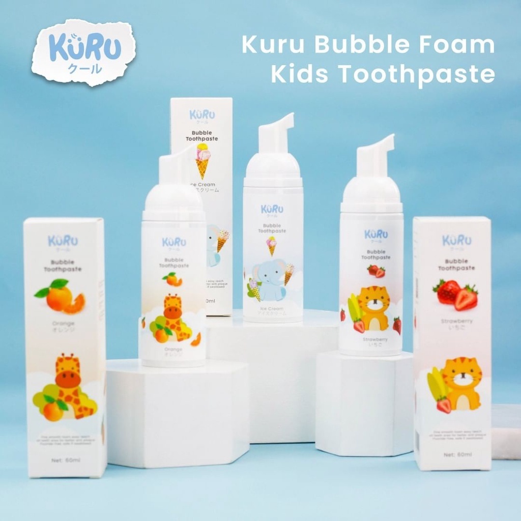 Jual Kuru Bubble Foam Toothpaste | Shopee Indonesia