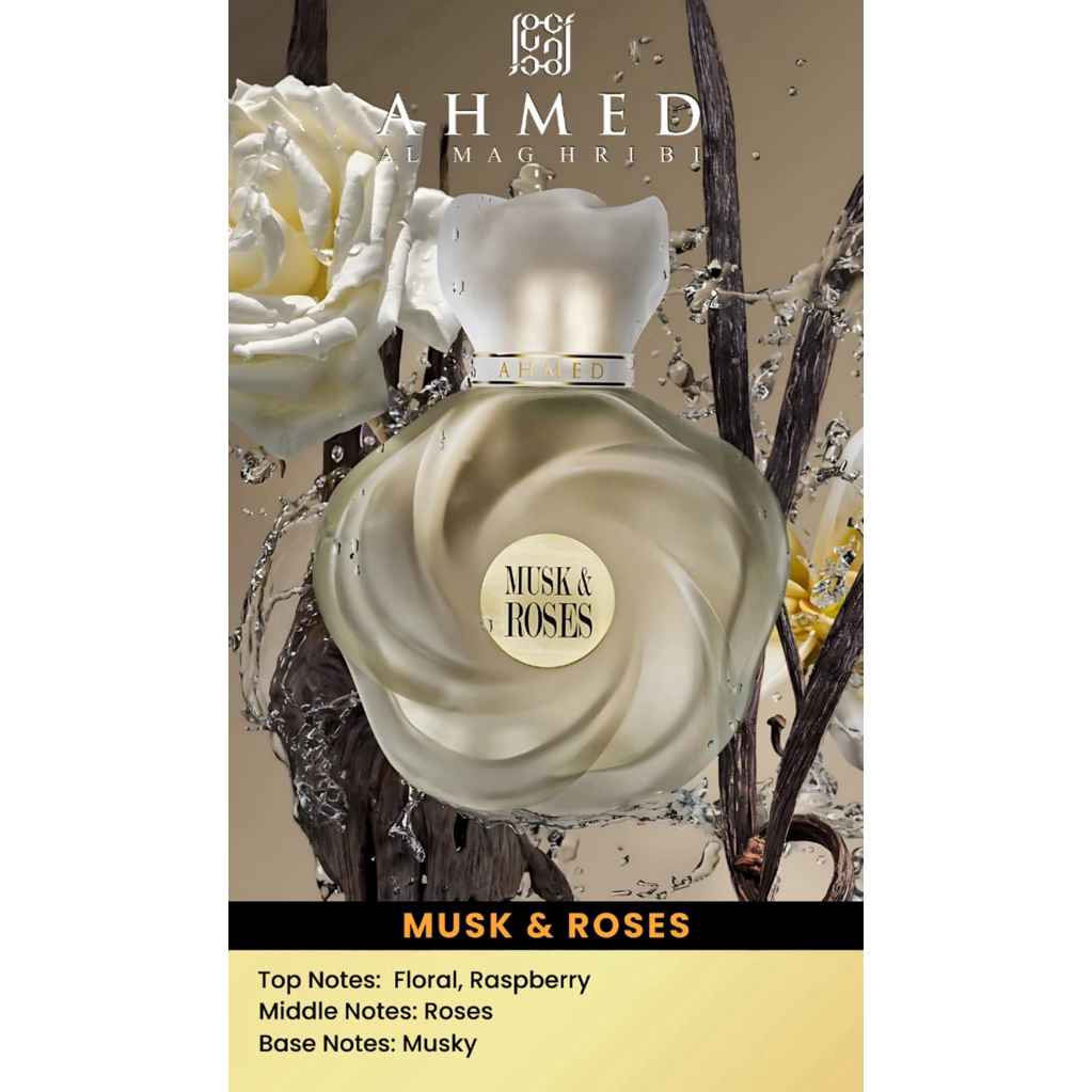 Jual AHMED AL MAGHRIBI MUSK ROSES FOR WOMEN EXTRAIT DE PARFUM 75ML ...