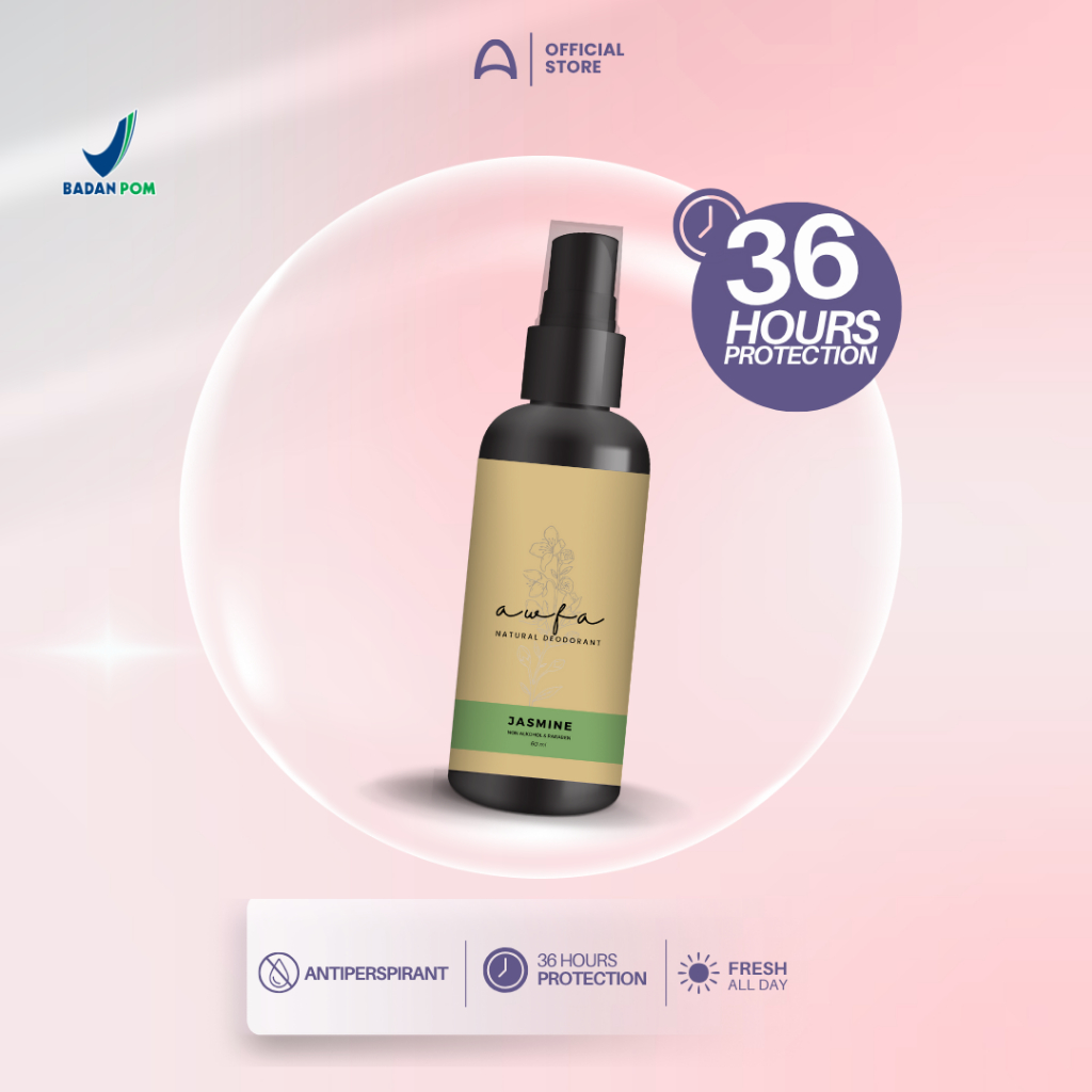 Jual Awfa Natural Deodorant 60 ml Ampuh Hilangkan Bau Badan & Ketiak 24 ...
