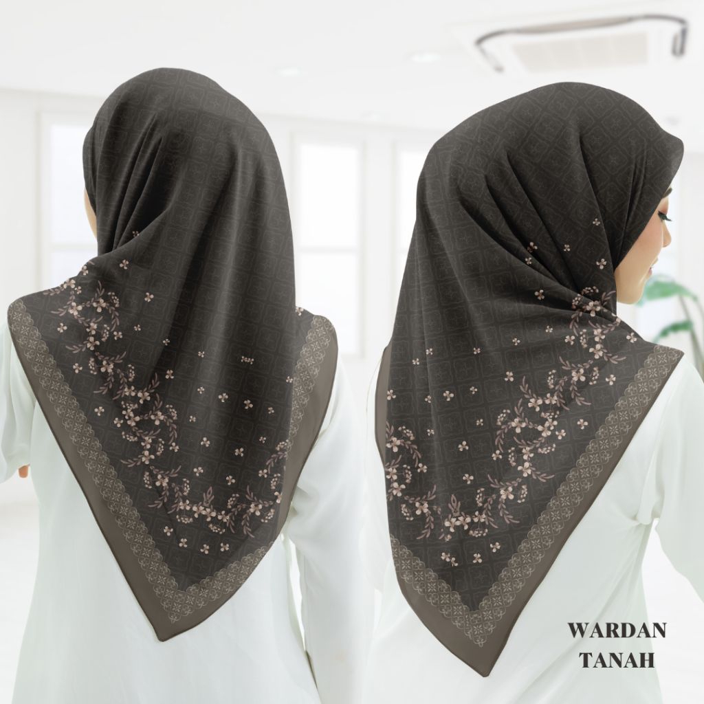 Shof4 Fashion - Hijab Segi Empat Voal Motif Laser Cut Series Wardan - foto 4