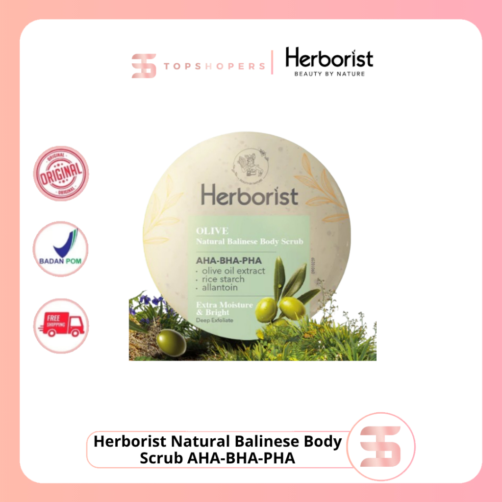 Jual Herborist Natural Balinese Body Scrub AHA-BHA-PHA | Shopee Indonesia