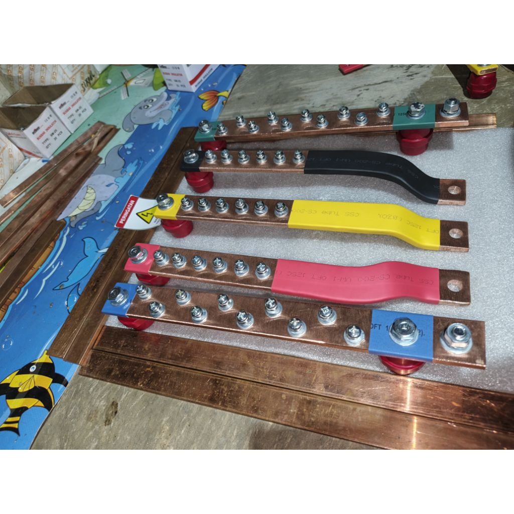 Jual BUSBAR 6×30 RSTN + GROUND PANJANG 30 CM UNTUK MCCB 400A | Shopee ...