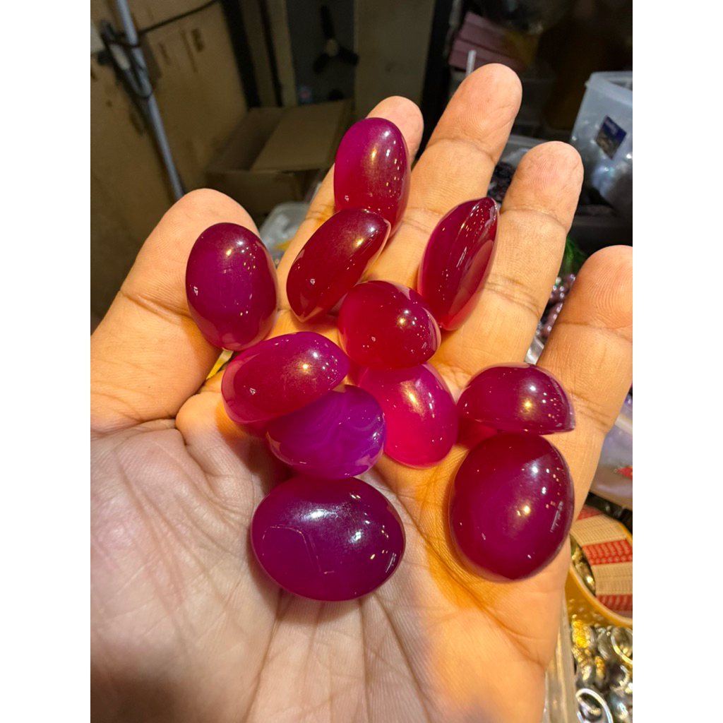 Jual NATURAL RED PURPLE 18x25 mm MAGENTA akik baron harga satuan ...