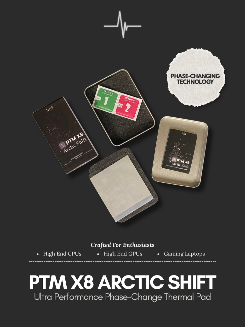 Jual Phase Changing Thermal Pad PTM X8 Arctic Shift | Ultra Performance ...