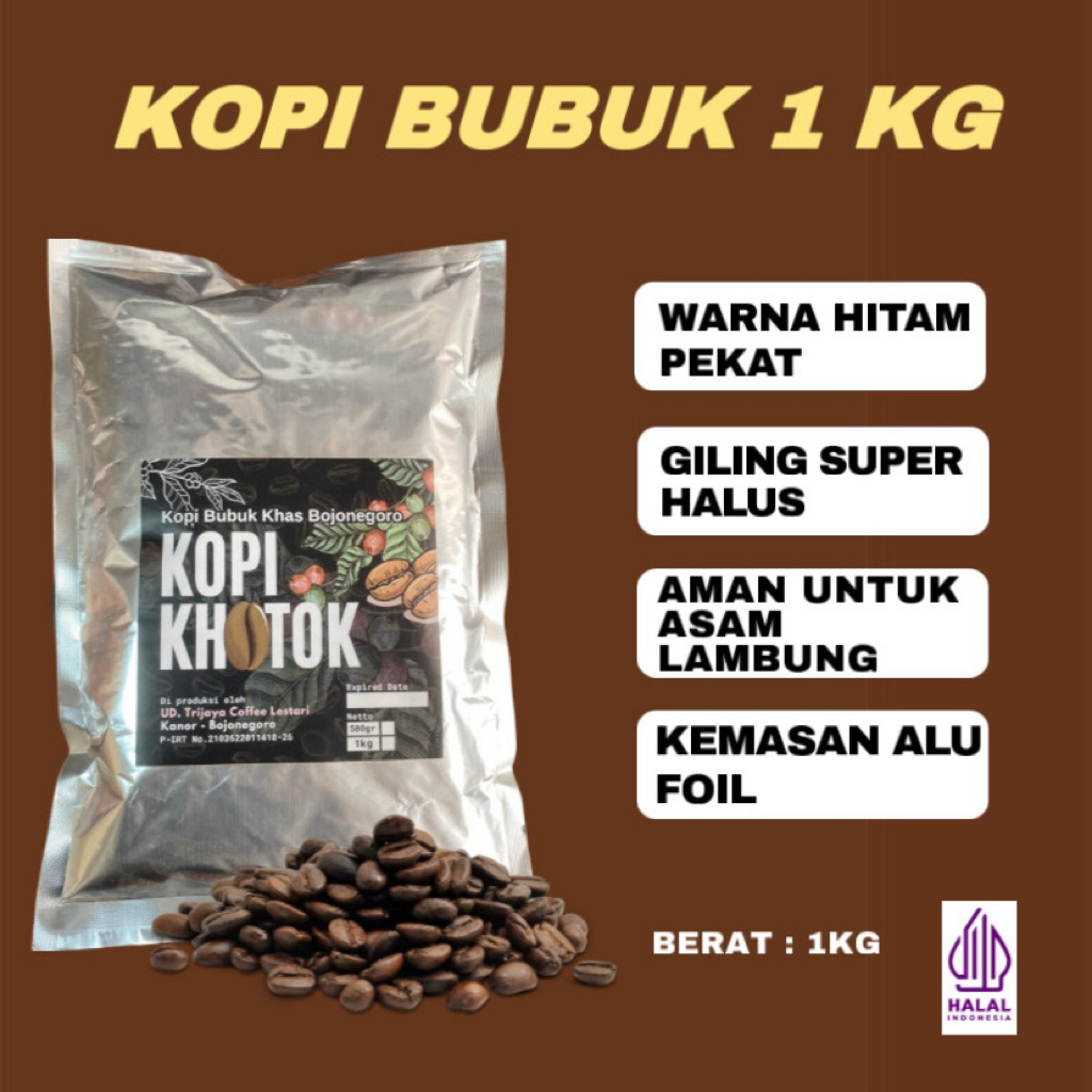 Jual KOPI BUBUK 1kg - KOPI BUBUK ROBUSTA 1kg - KOPI GIRAS KOPI BUBUK