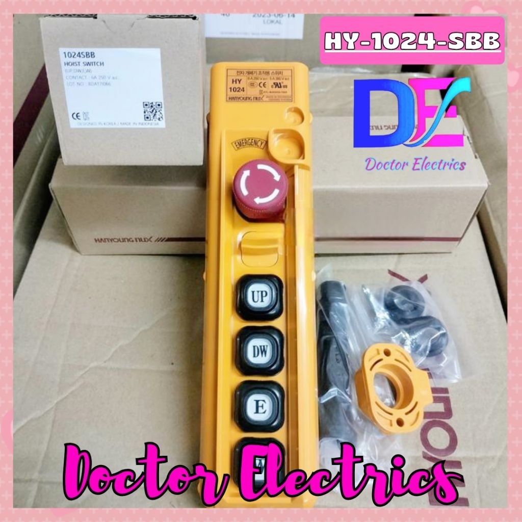 Jual HANYOUNG NUX PENDANT HOIST SWITCH SINGLE SPEED HY-1024-SBB HY ...
