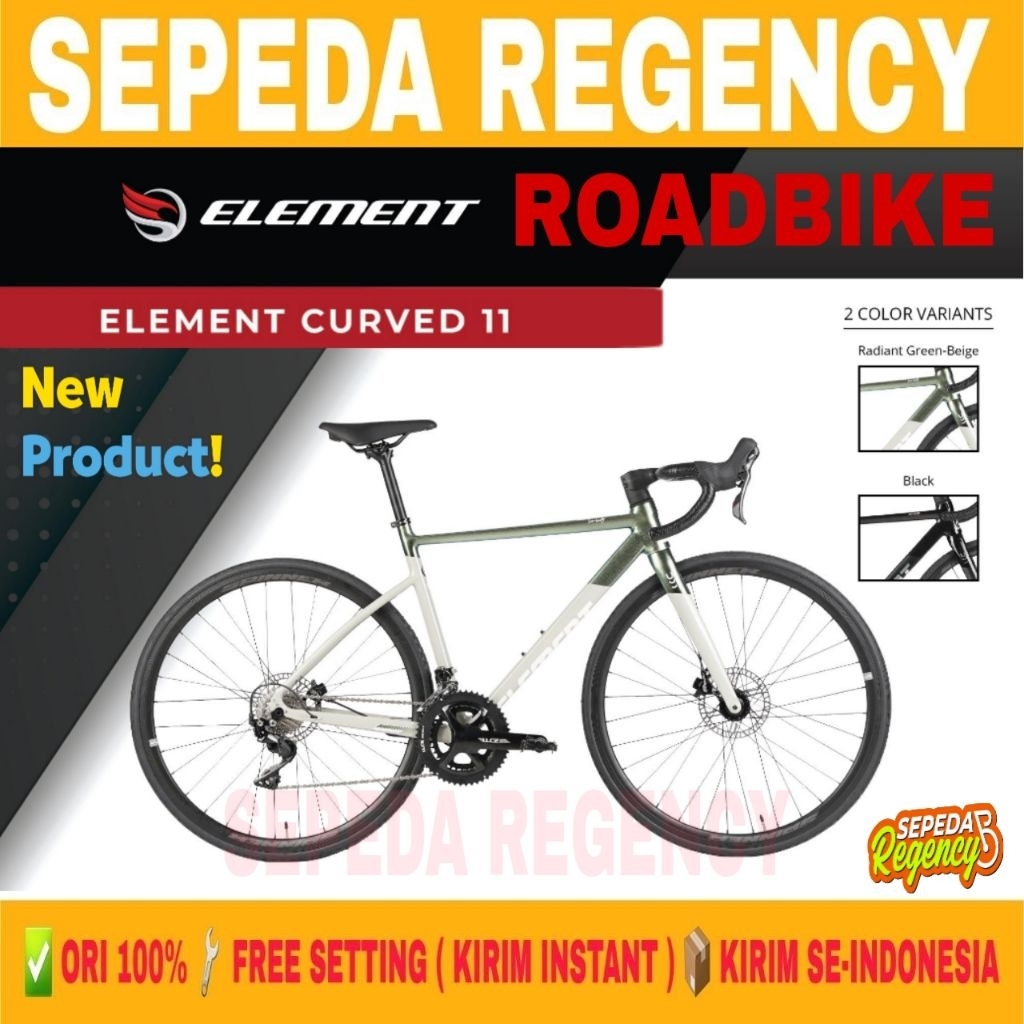 Jual Sepeda Roadbike ELEMENT CURVED 11 Shimano 105 Sepeda Balap 22 ...