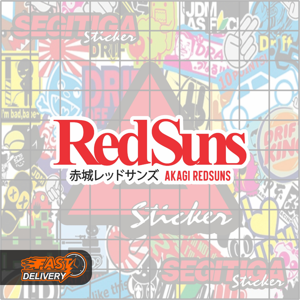 Jual Sticker Akagi Red Suns Ukuran 10 x 3.5 Cm | Shopee Indonesia