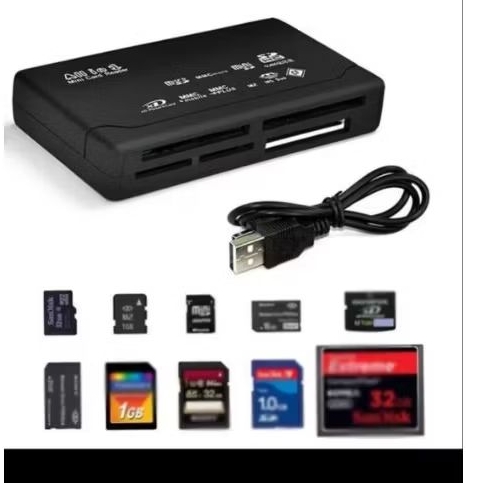 Jual Card Reader All In One   4in1   Multi Memory Converter To Flashdisk 4 Slot Otg I.17460315