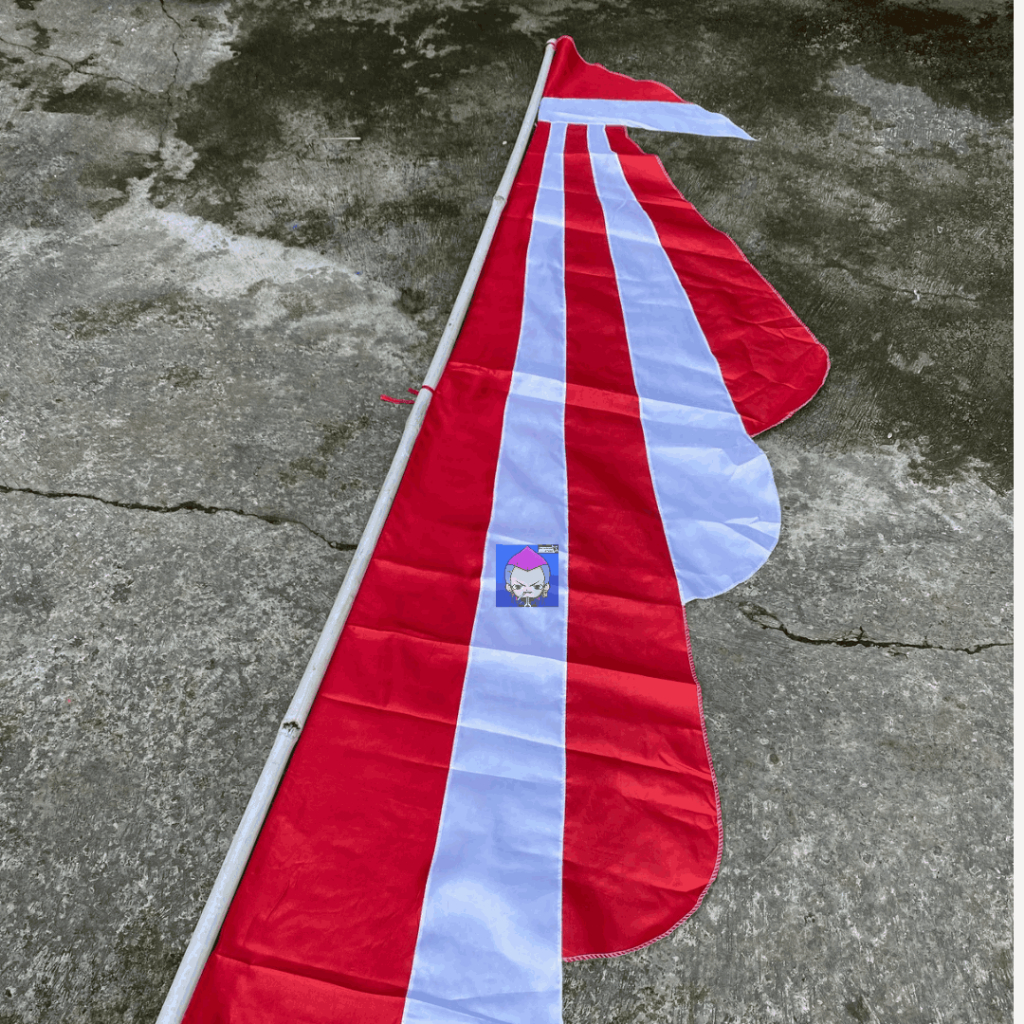 Bendera umbul umbul merah putih 17 Agustus (premium) bandir jengger ayam ukuran 3,5M desain unik tahan angin siap pasang
