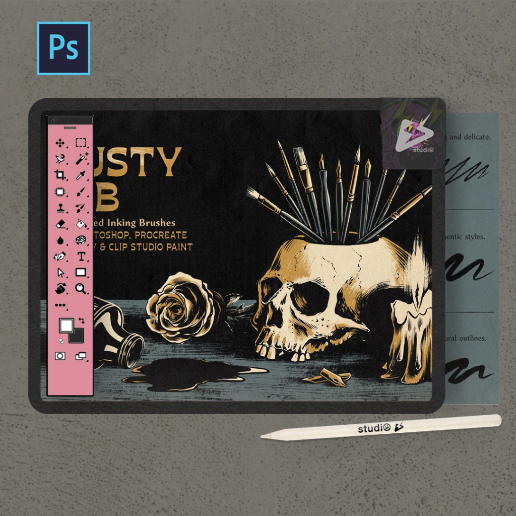Jual Photoshop Brush - The Rusty Nib | Shopee Indonesia