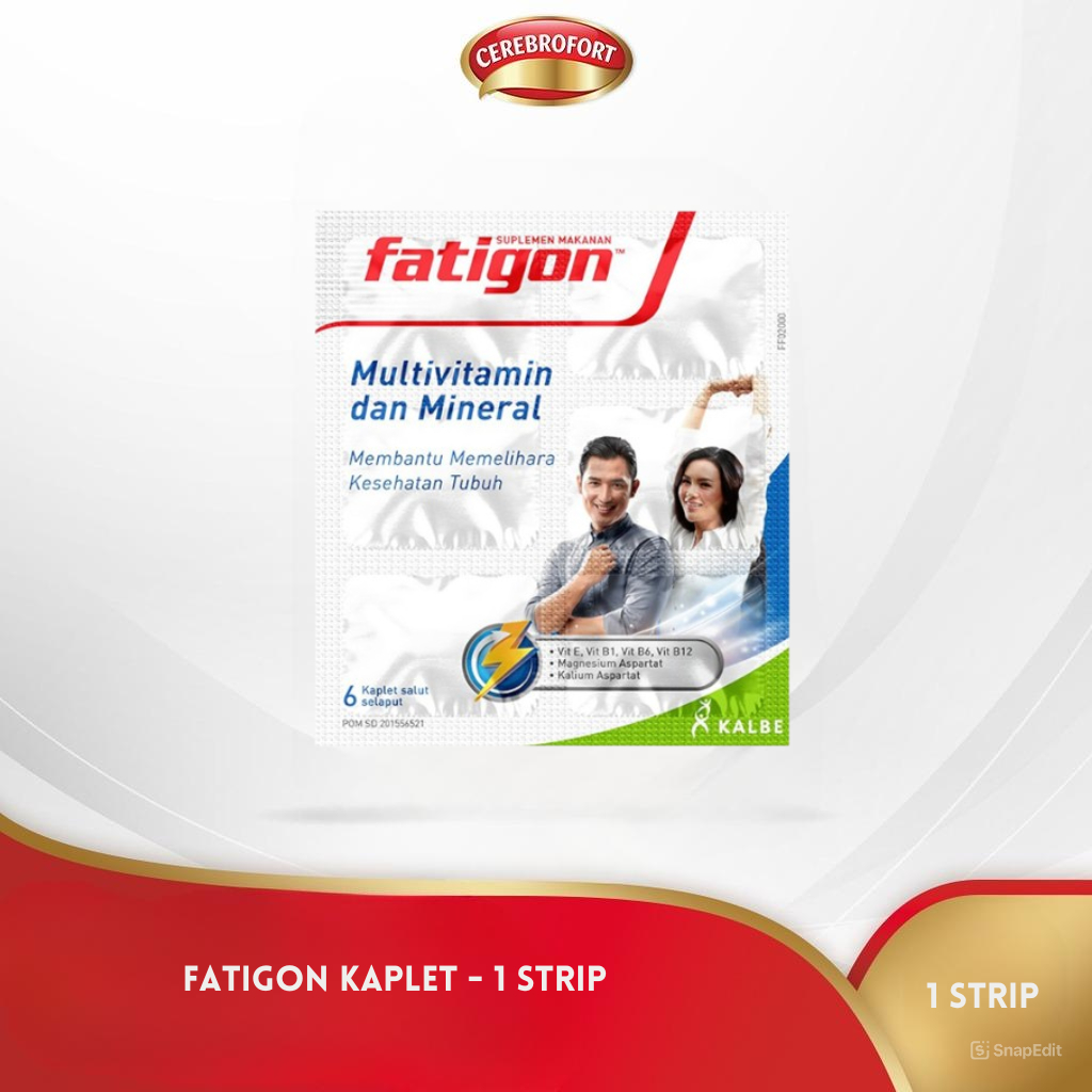 Jual Fatigon Kaplet 1 Strip - Multivitamin dan Mineral | Shopee Indonesia