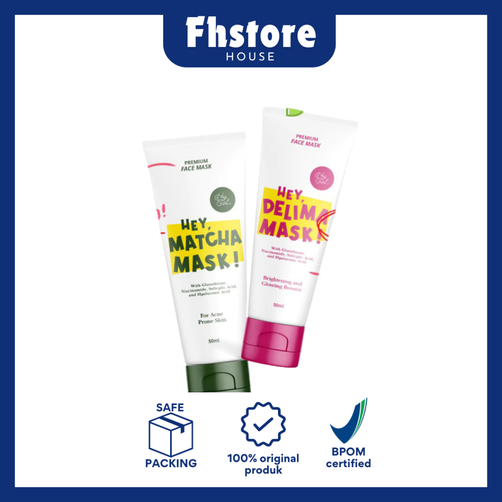 Jual [ FHSTORE ] Heygurl MASK DELIMA & MATCHA PREMIUM FACE MASK ...