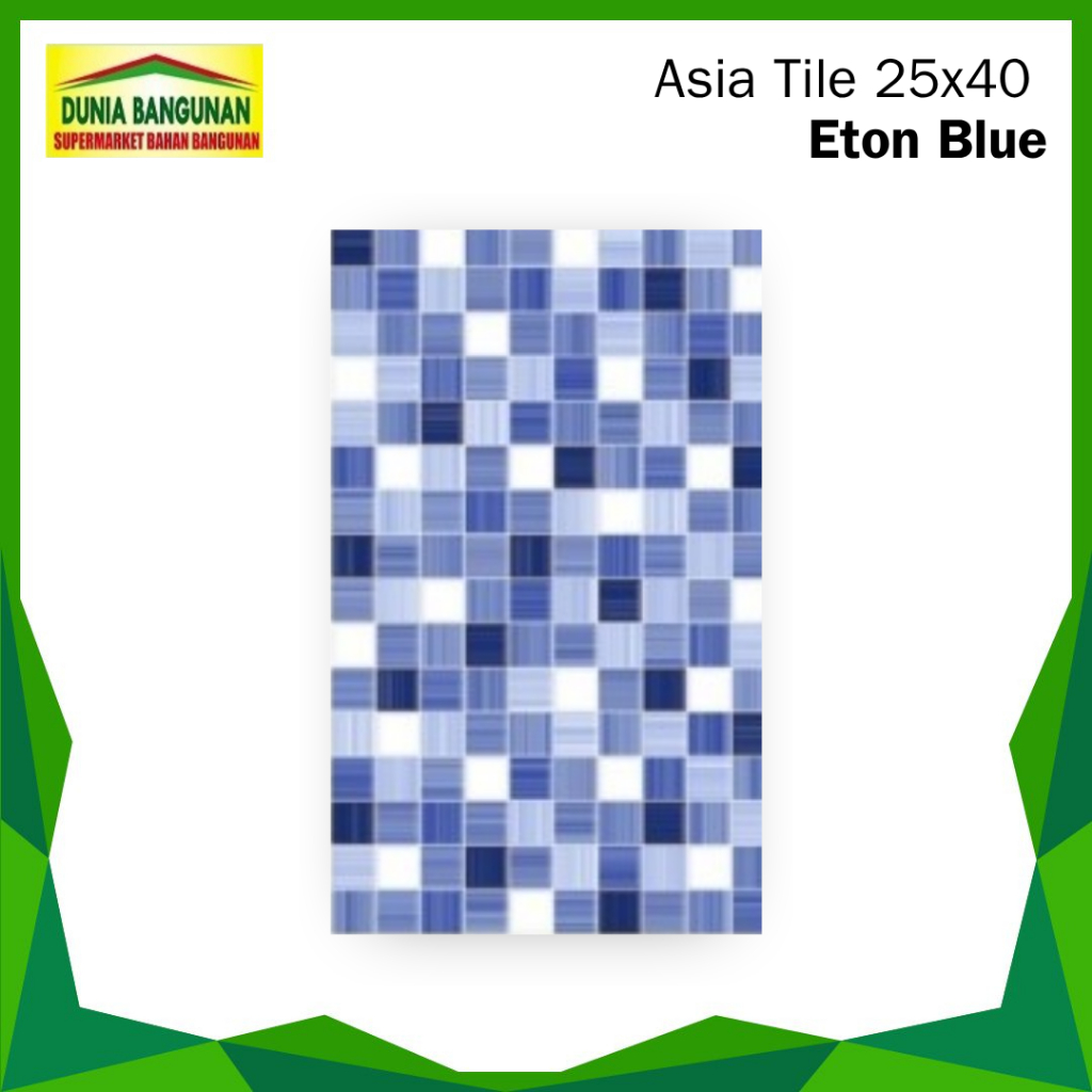 Jual Keramik Dinding 25x40 Asia Tile Eton Blue KW1 Keramik Dinding ...
