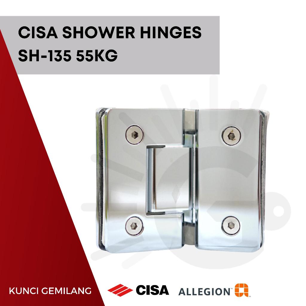 Jual CISA SHOWER HINGES SH-135 55KG (8MM-12MM GLASS) | Shopee Indonesia