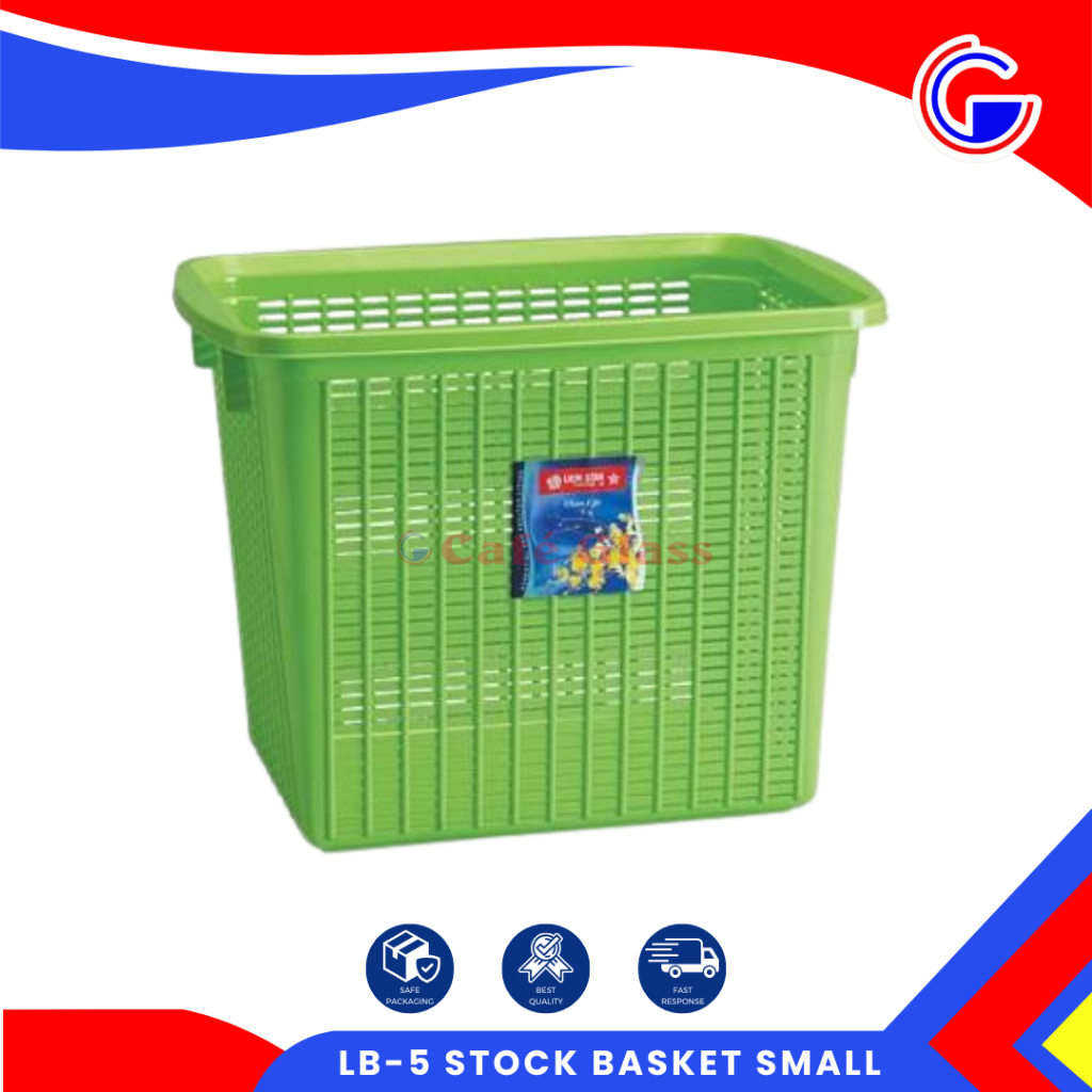 Keranjang Laundry Plastik - Tempat Pakaiaan Kotor Plastik - Tempat Baju Tanpa Tutup Lion Star Lb-5