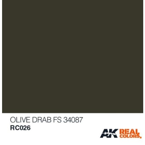 Jual OLIVE DRAB FS 34087 RC026 - real color lacquer - model kit paint ...