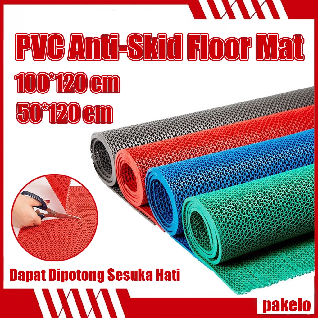 Jual PVC Anti-Skid Floor Mat/Keset Kamar Mandi PVC/100*120cm/Keset ...
