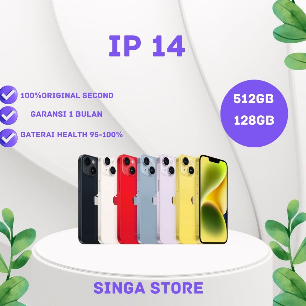 Jual IP 14 &13 512GB/128GB/256GB FULLSET MULUS SECOND GOOD CONDITIONS ...