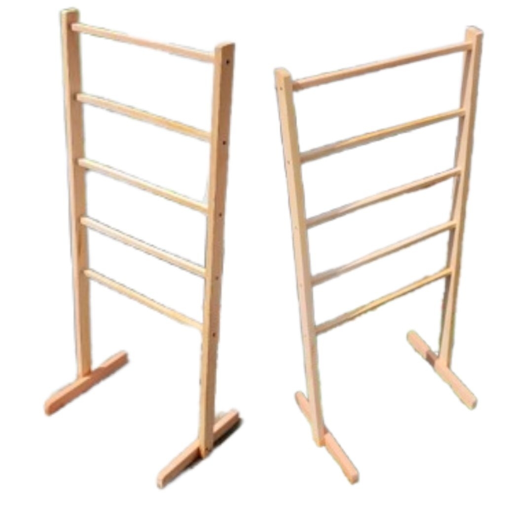 Jual Rak Handuk Kayu Berdiri Rak Hijab Rak Mukena Rak sarung Stand ...