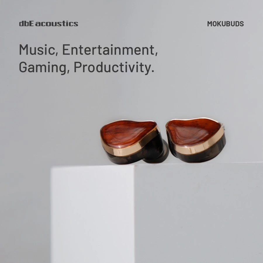 dbE Mokubuds Wooden Over Ear Earphone IEM