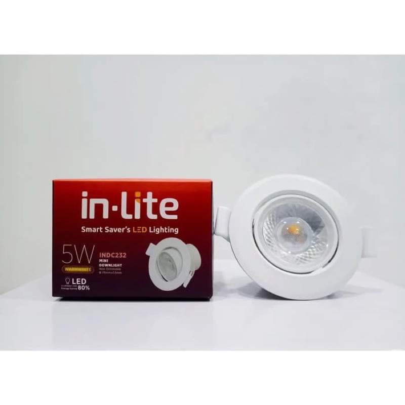 Jual INLITE Downlight mini led spotlight spot light 3W 5W 8W 3000k ...