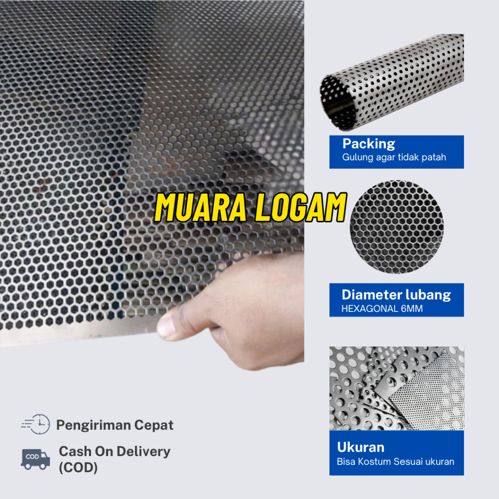 Jual 60 x 60 cm | RAM Speaker Model Plat Besi Lobang Grill Speaker Mesh ...