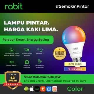 RABIT Smart Lamp LED Light Bulb Bluetooth 10W Lampu Bohlam Pintar RGB - Downlight Plafon 18W