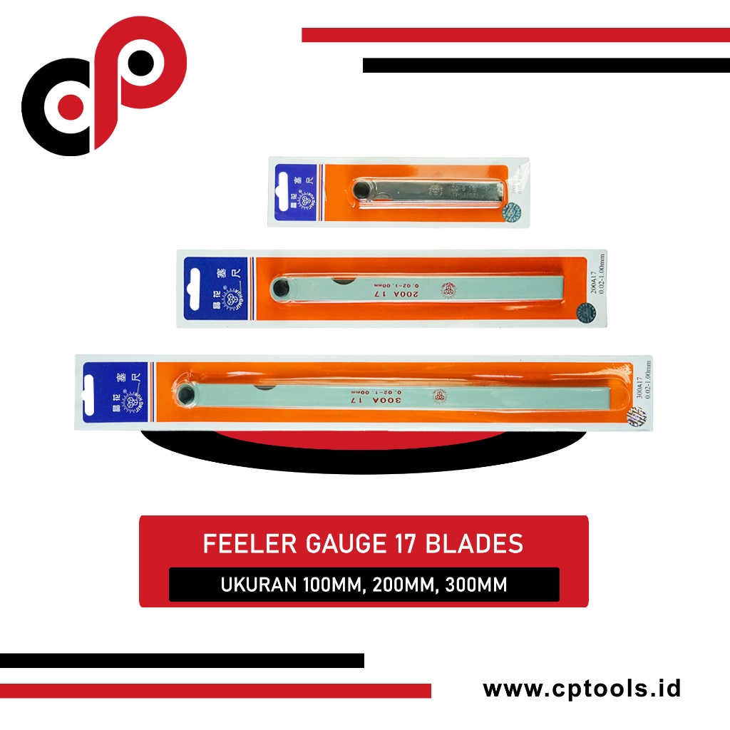 Jual Feeler Gauge | Fuller Gauge Blades | 17 Blades | 100 200 300 MM ...