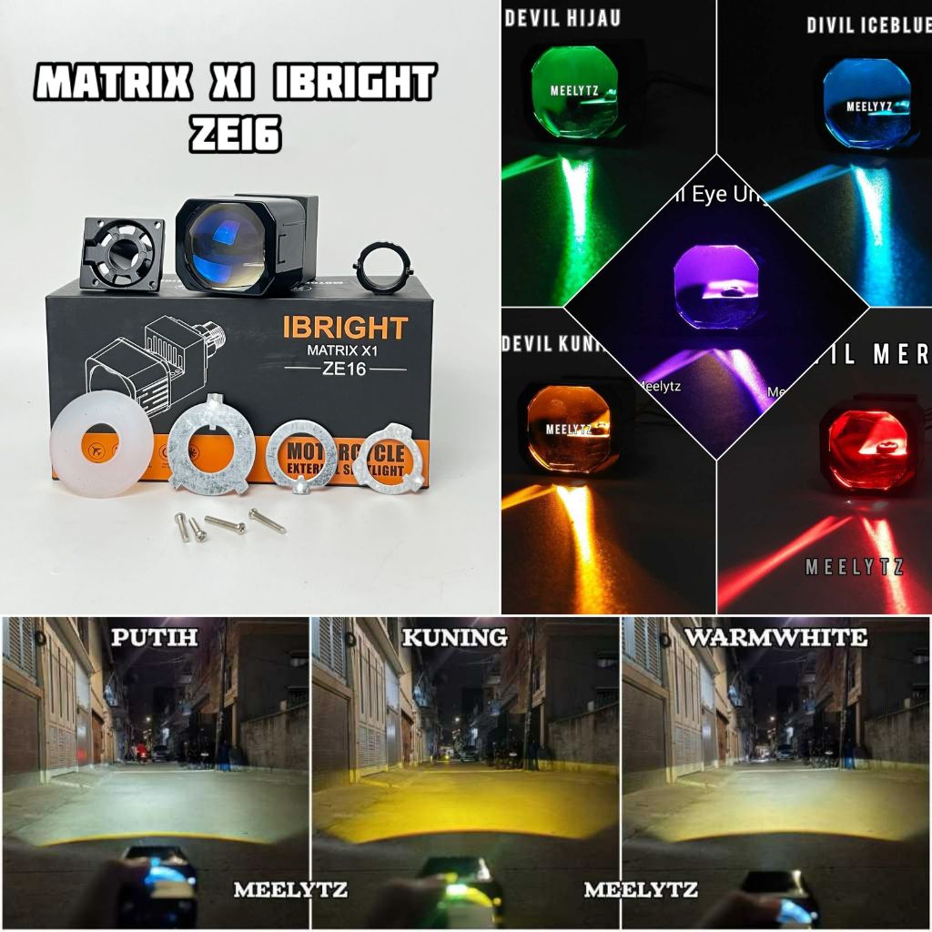 Jual IBRIGHT ZE 16 - Biled Projector Matrix x1 Tipe Ibright ZE16 1.5inc ...