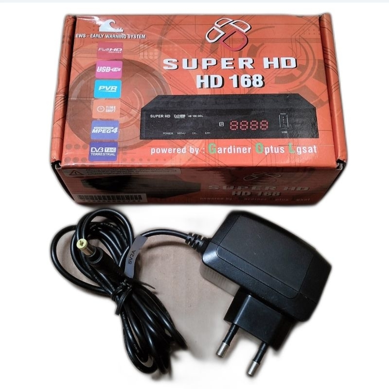 Jual adaptor STB SUPER HD 168 power suplay set top box super hd DVB T2 ...