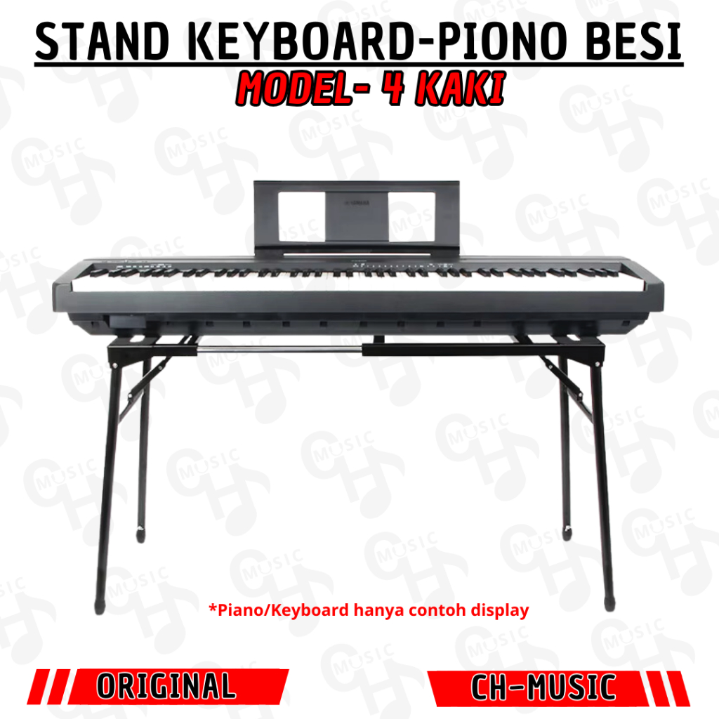 Jual Stand Piano Digital Keyboard Besi Besar Model Kaki 4 Kokoh Hitam ...