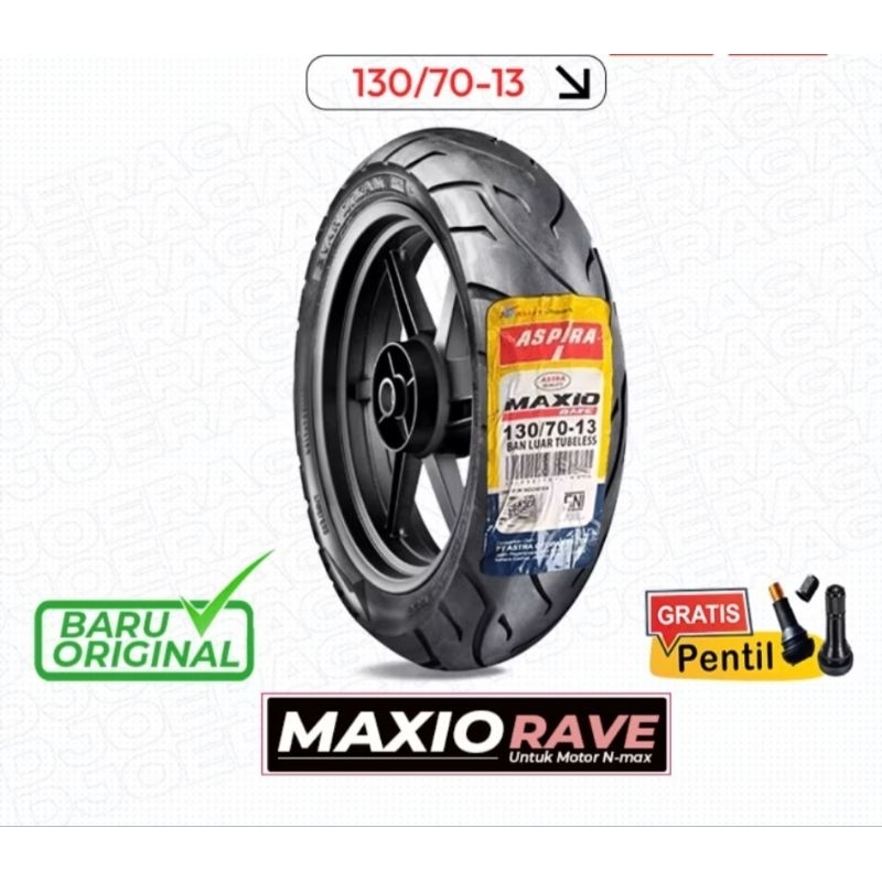 Jual Ban Tubeless Aspira 130/70-13 RAVE Ban Belakang NMX PCX 160 ADV ...