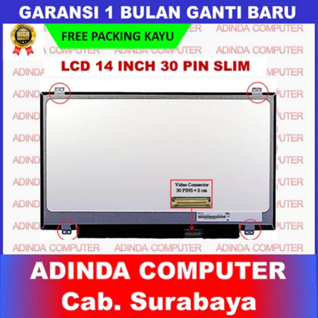Schermo LCD Lenovo IdeaPad Slim 1-14AST-05 – 14 Pollici HD 30pin EDP, Lucido, Sostituzione Rapida SCREENARAMA
