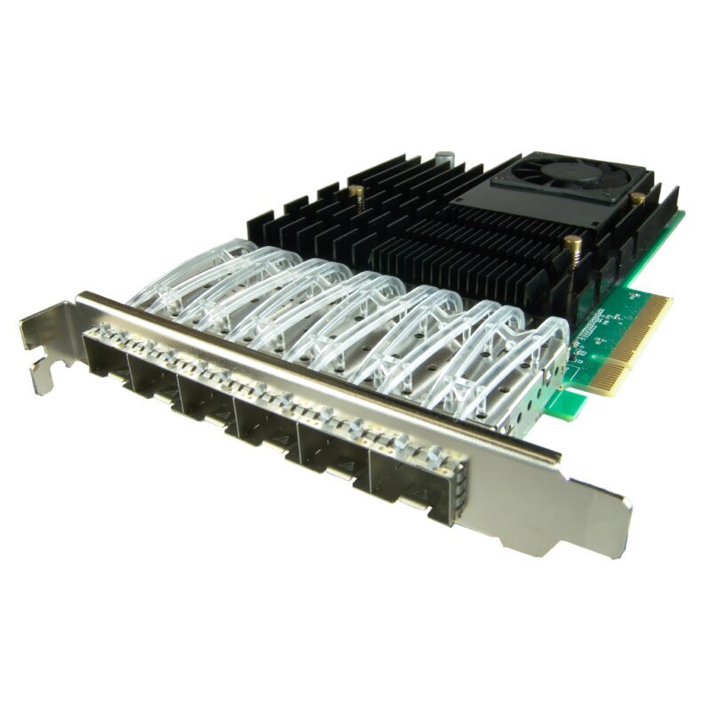 Jual Lan Card SFP 6 Port SFP+ 10G HotLava Tambora Ethernet Six Mikrotik ...