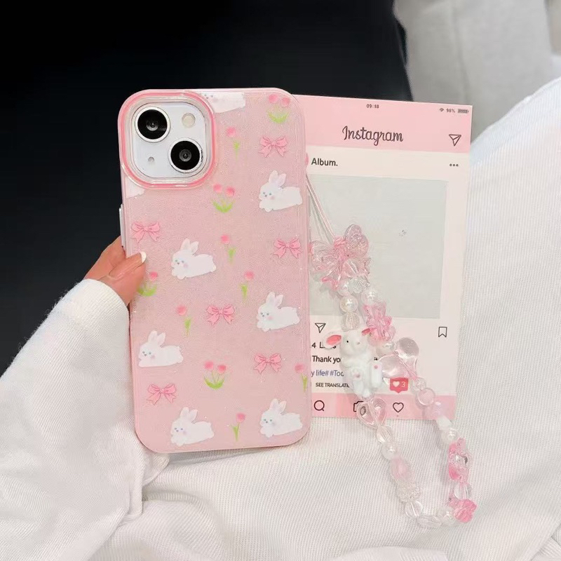 Jual Pink bunny case iphone 13 14 15 16 pro Promax | Shopee Indonesia