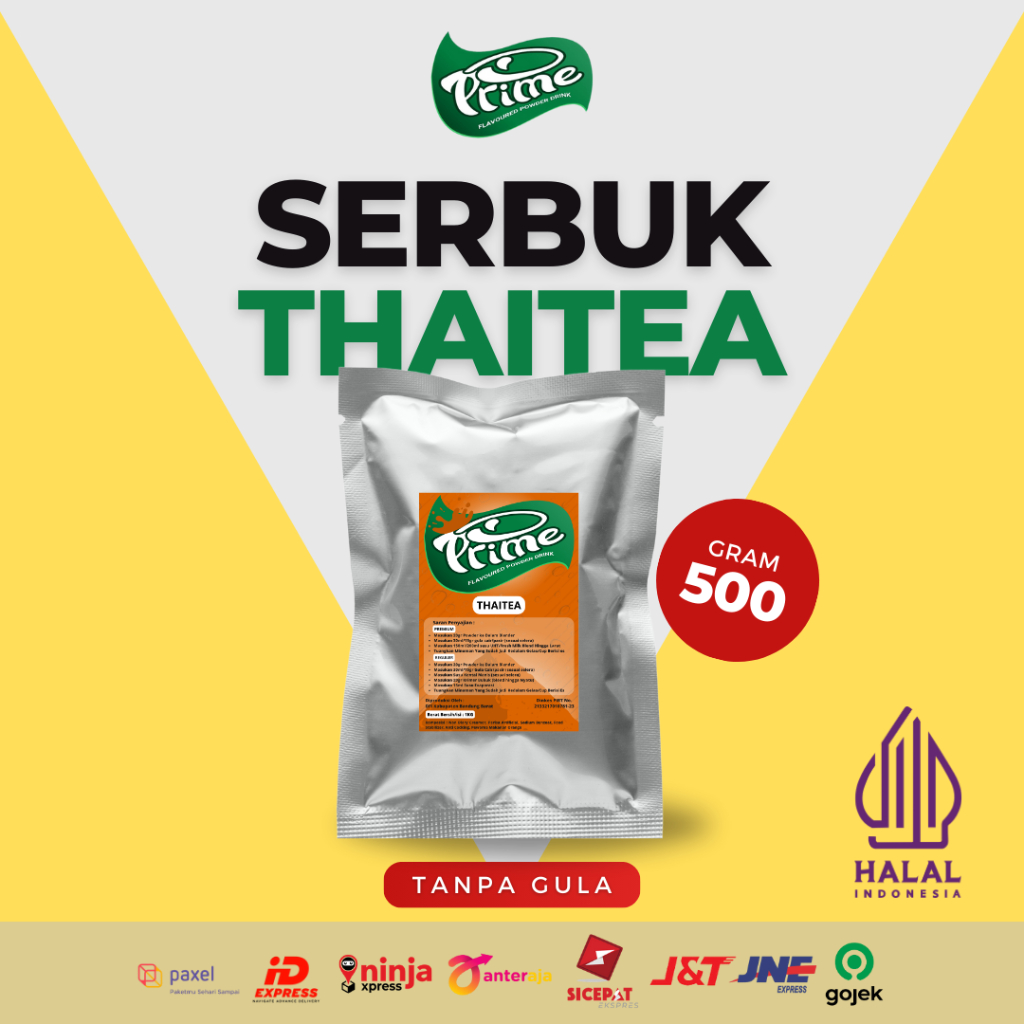 Jual Prime Bubuk Minuman Rasa Thai Tea 500gr | Shopee Indonesia